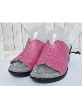 Alegria by PG Lite Sasha Dolly Fuchsia Leather Sandals Womens Size 41